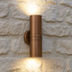Up Down Light Sleek Cylindrical 12V 215mm 40W Aged Copper Up Down Light Sleek Cylindrical 12V 215mm 40W Aged Copper